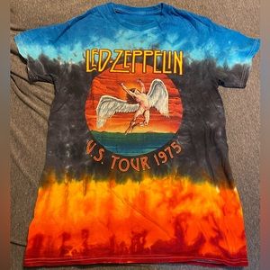 Led Zeppelin 1975 Icarus Tie Dye shirt